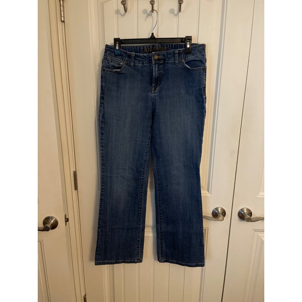 LANDS' END WOMEN'S JEANS SZ 10 . 99% COTTON 1% SPANDDEX
